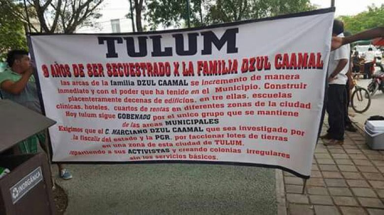 Cimbra Tulum; acusaciones contra familia de alcaldesa por enriquecimiento, y un ejecutado