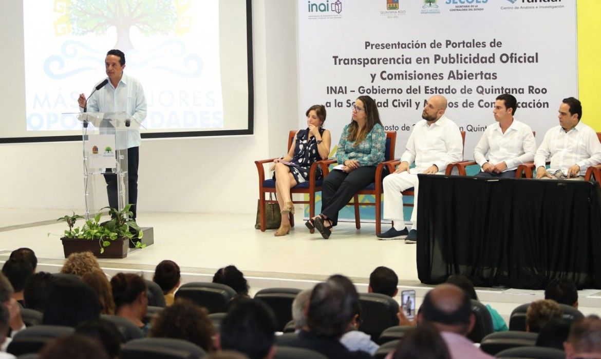 Intensificamos nuestro compromiso con la transparencia para dar a la gente más y mejores oportunidades de vivir mejor: Carlos Joaquín