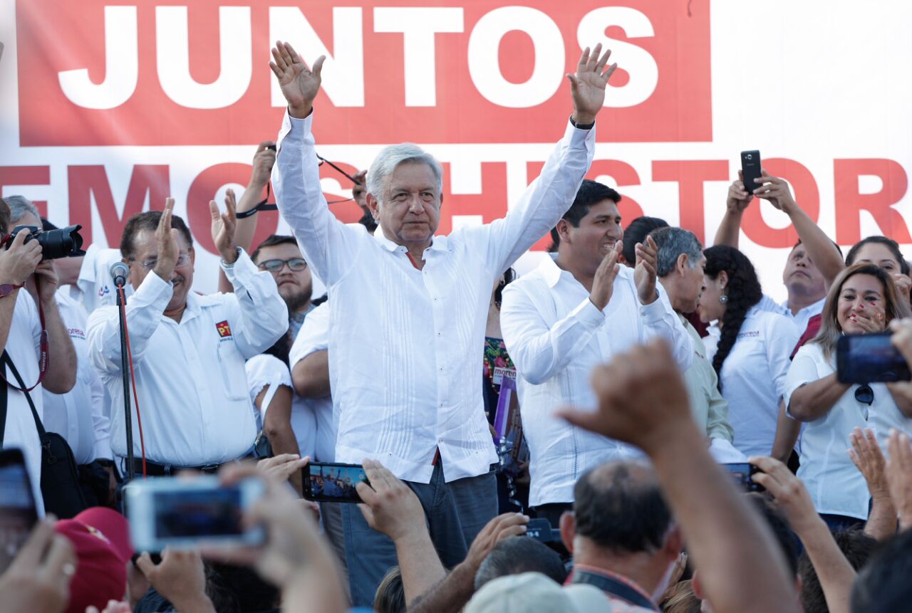 ARRASA AMLO EN QR | Prevén que logre hasta 55% de votos