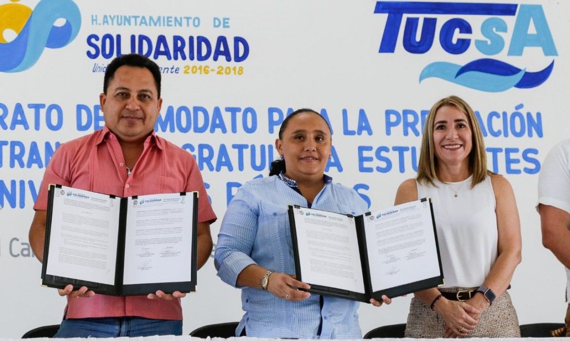 Brinda Cristina Torres servicio de transporte gratuito para estudiantes