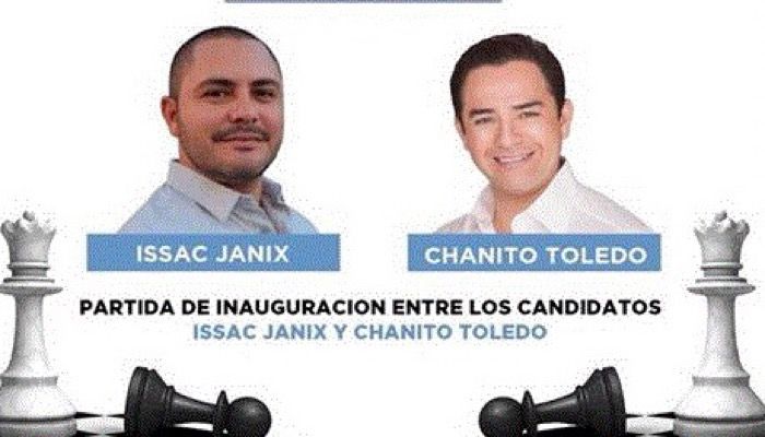 Chanito e Isaac Janix se enfrentan en partida de ajedrez