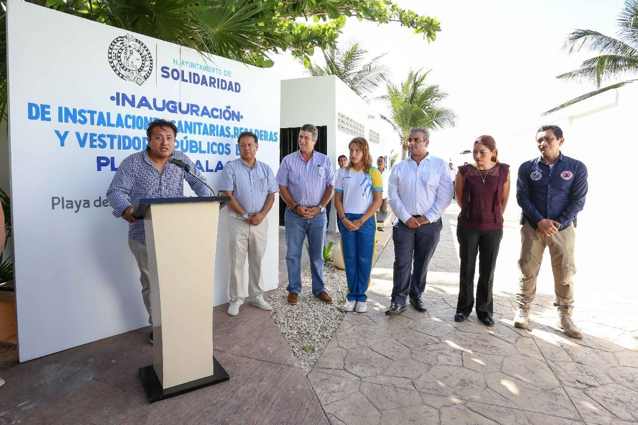 Instala Solidaridad equipamiento en Playa Xcalacoco | Buscan certificación Blue Flag