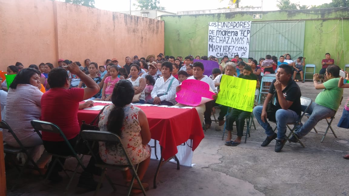 Morenistas de FCP le dan la espalda a su candidata