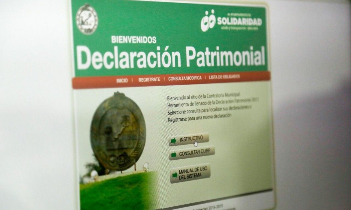 Cumplen 100% de servidores públicos de Solidaridad con declaración patrimonial