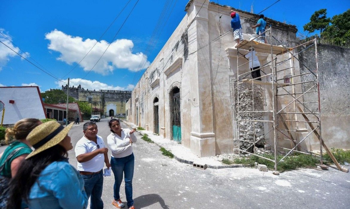 Gestionan recursos para preservación de sitios históricos de Tihosuco