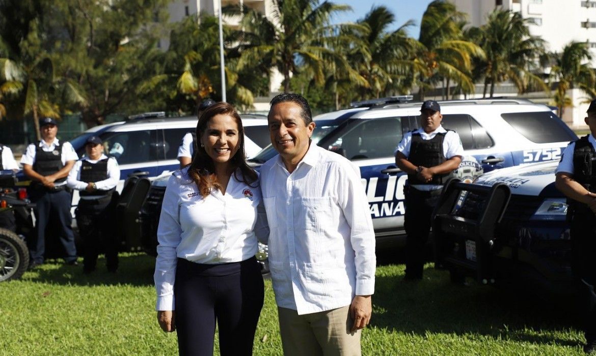 Entregan Mara y CJ patrullas para zona hotelera de Cancún