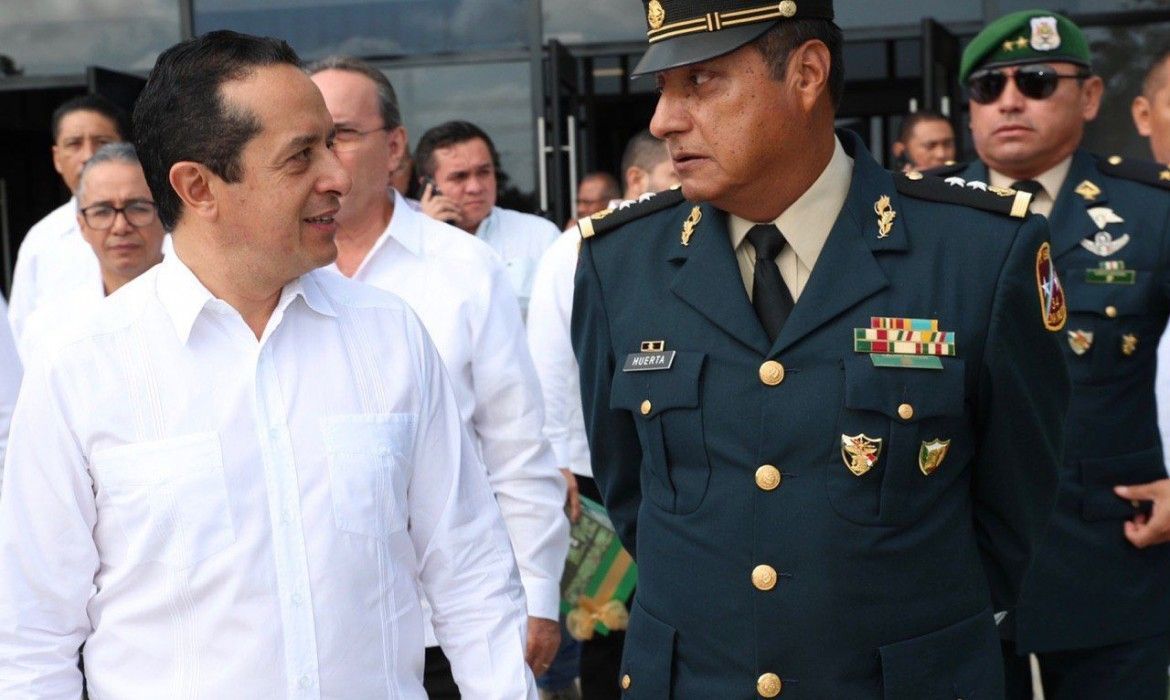 “En Quintana Roo, estamos unidos y no vamos a permitir que unos cuantos violentos nos quiten la tranquilidad, la paz y la seguridad”: Carlos Joaquín