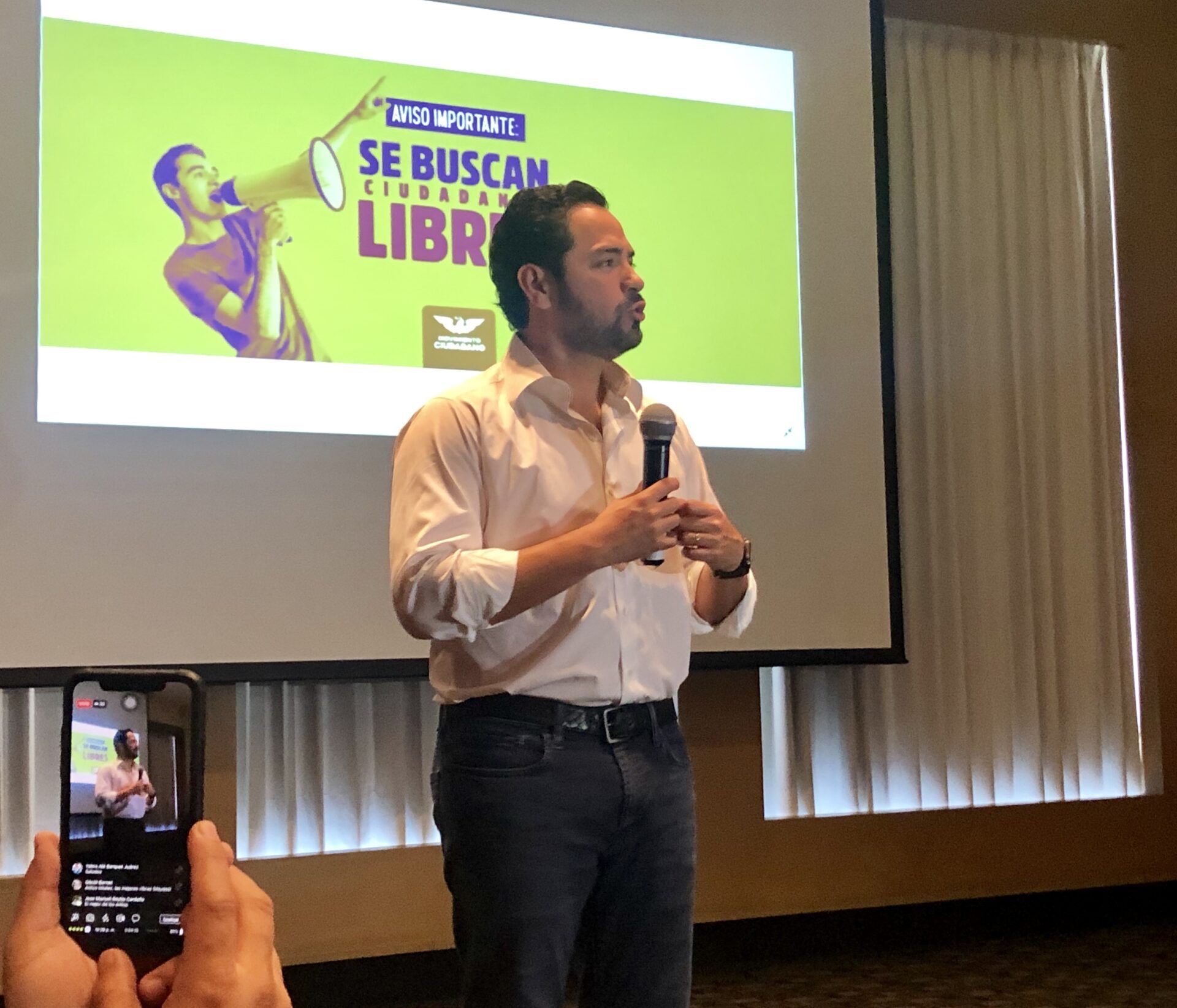 El MC busca 5 candidatos ciudadanos | “Otros partidos tienen refritos o pan con lo mismo”, dice Chanito