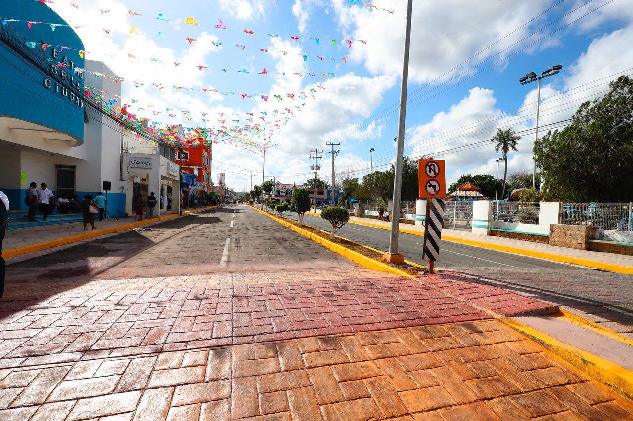 Moderniza Gobierno estatal avenida principal de José María Morelos