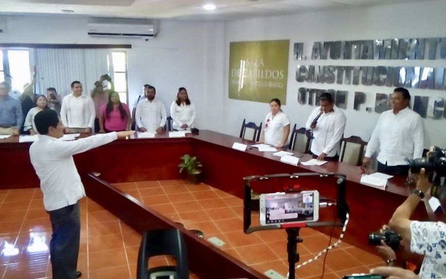 Asume Otoniel Segovia presidencia municipal en OPB