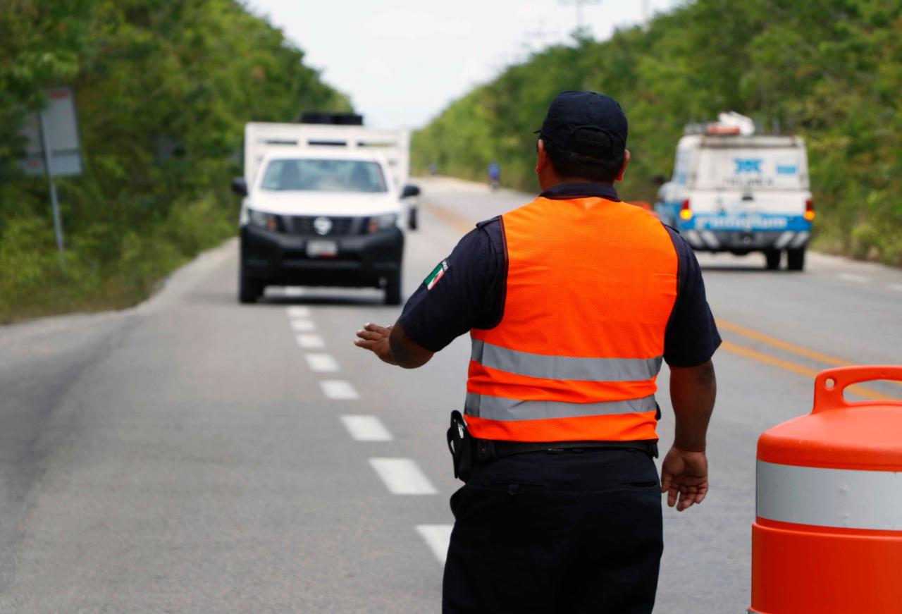 COZUMEL | Coloca Tránsito puntos de inspección en carreteras por las Fiestas de El Cedral