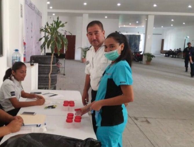 Policía de Puerto Morelos se somete a examen antidoping