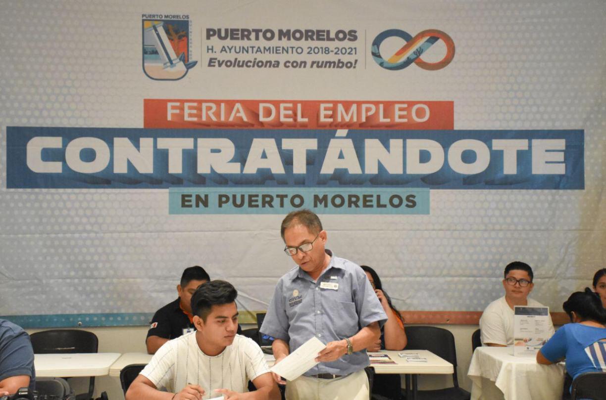 PUERTO MORELOS | Realizan cuarta Feria del Empleo con mas de 100 vacantes
