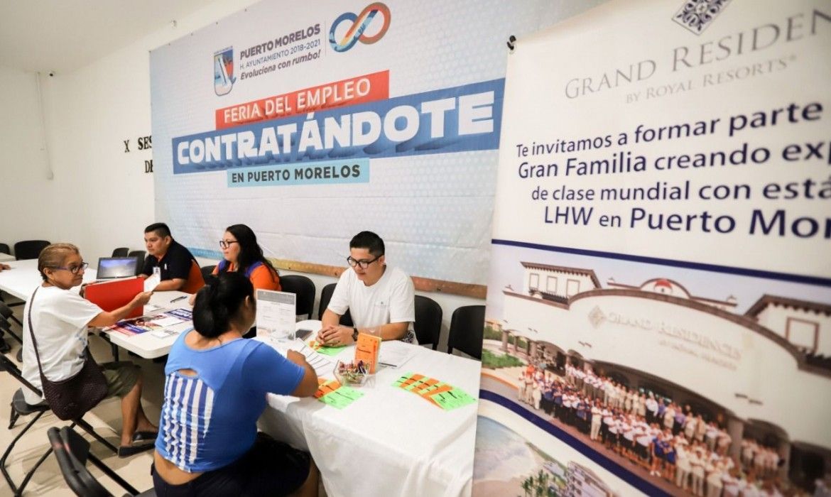 Feria de Empleo de Puerto Morelos facilita contratación de población local
