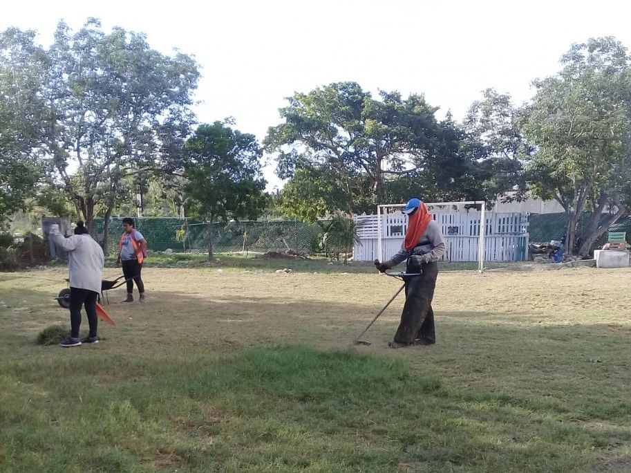 ISLA MUJERES | Limpia Gobierno escuelas para evitar proliferación de mosquitos