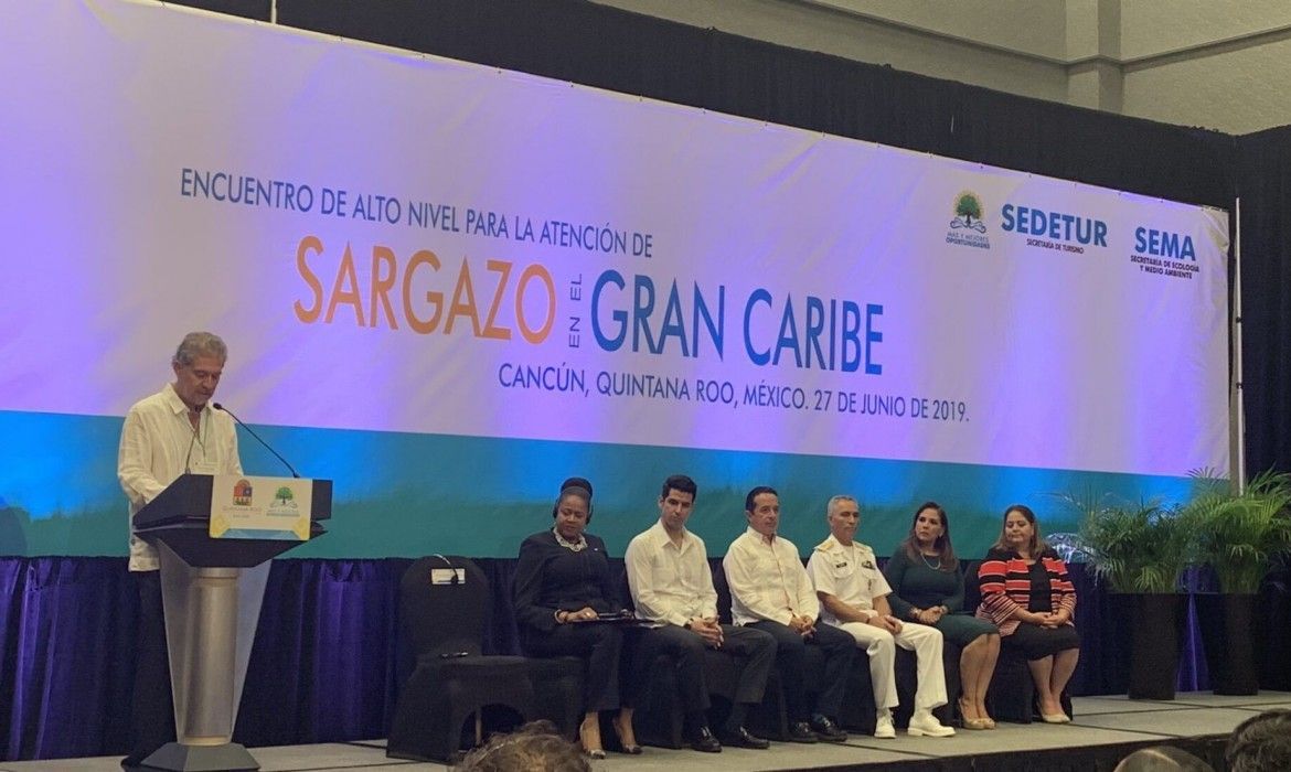 Debaten qué hacer con el sargazo en Cumbre de Alto Nivel