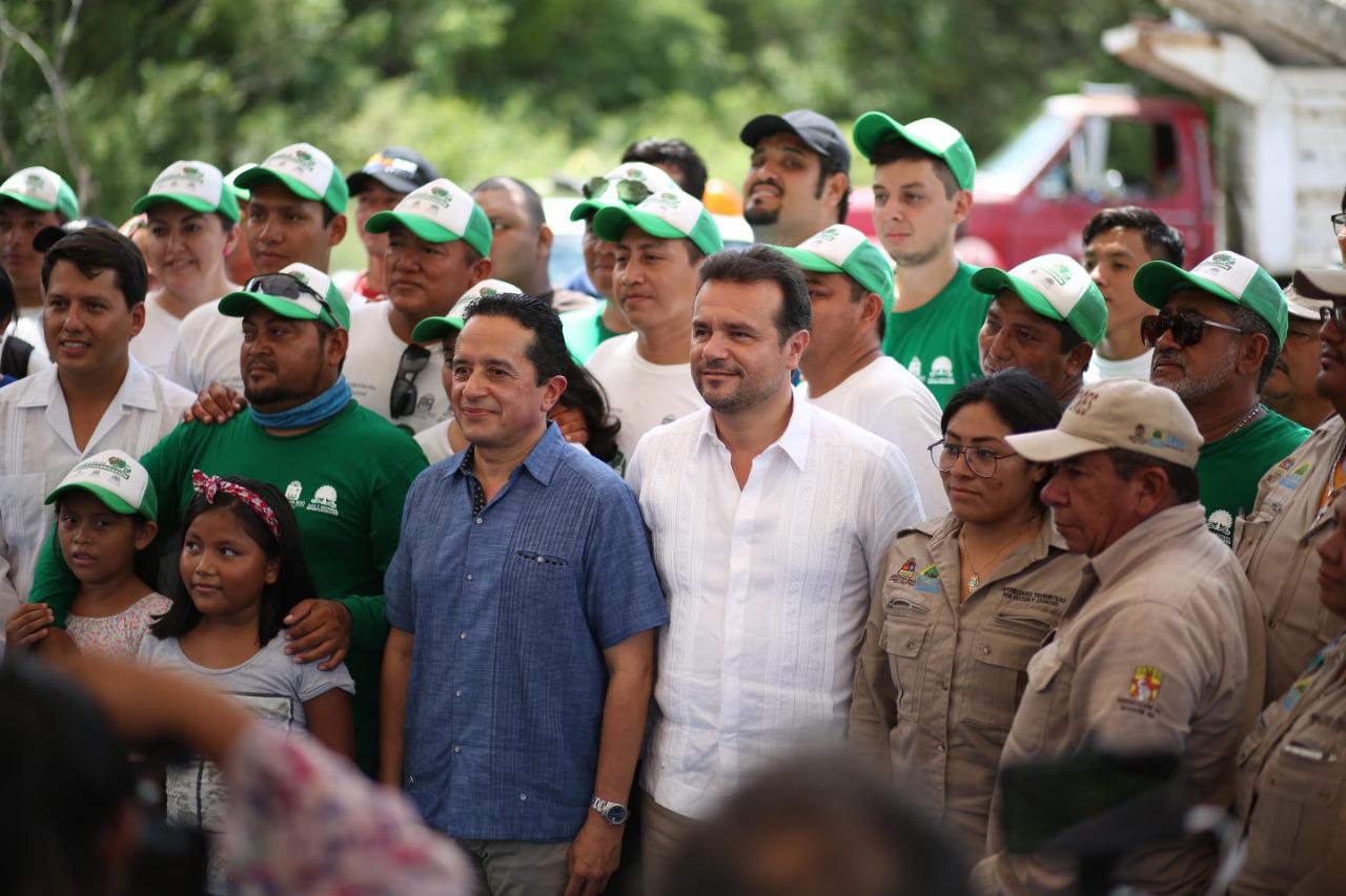 Cierran Gobernador y alcalde de Cozumel campaña de descacharrización