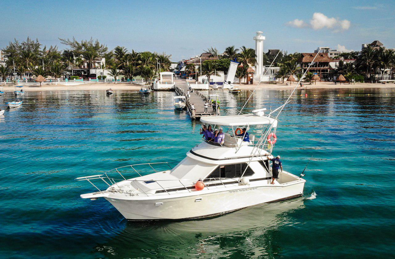 PUERTO MORELOS | Torneo de pesca femenil, y buen clima y servicios, generan un gran fin de semana turístico
