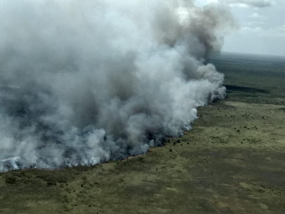 Autoridades atienden el incendio de la Biósfera de Sian Ka’an