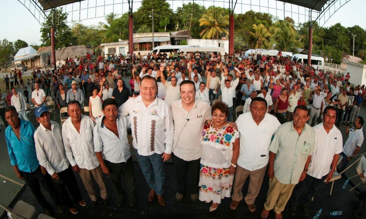 Morenista Luis Alegre inicia gira estatal con “Caravana Maya”; lo acompaña alcalde joaquinista José Esquivel