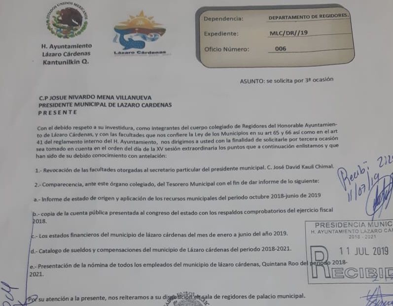 Nivardo Mena se niega a dar información sobre Cuenta Pública y estados financieros de Lázaro Cárdenas