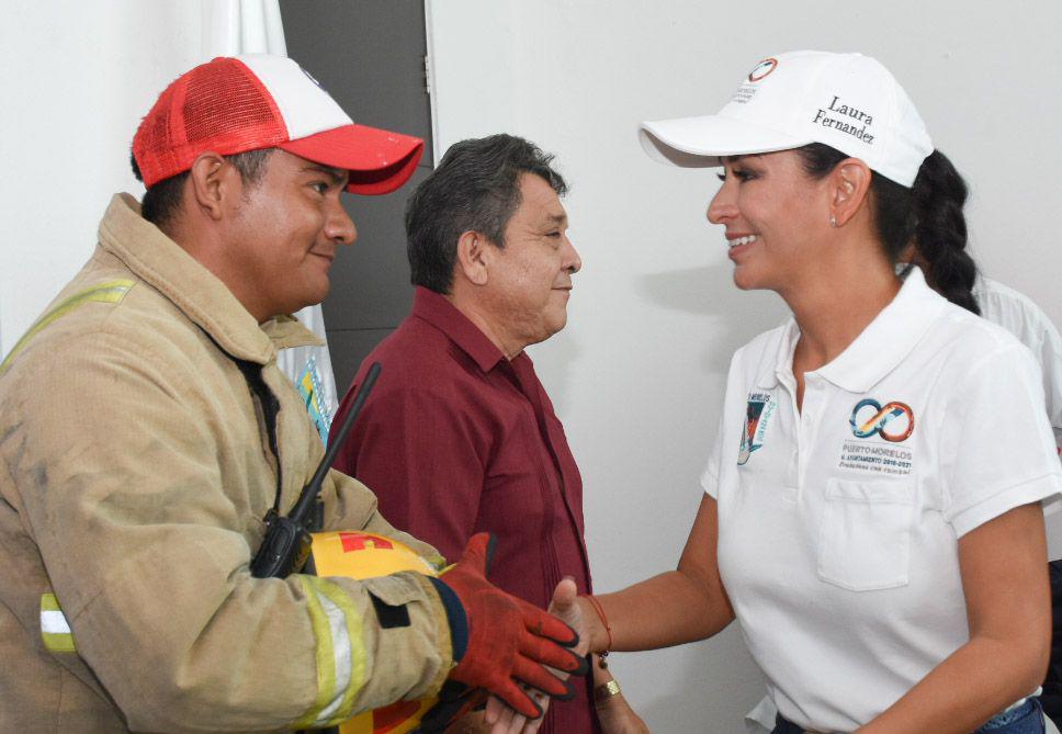 PUERTO MORELOS | Promueven capacitación constante de los bomberos