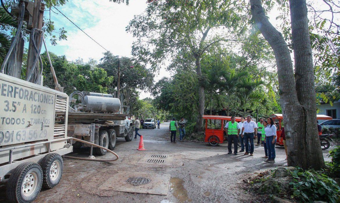 PUERTO MORELOS | Limpian 350 pozos de absorción