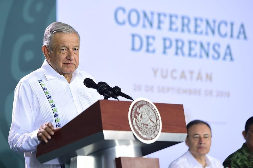 Desde Mérida, AMLO asegura que el Tren Maya tiene aceptación en toda la península