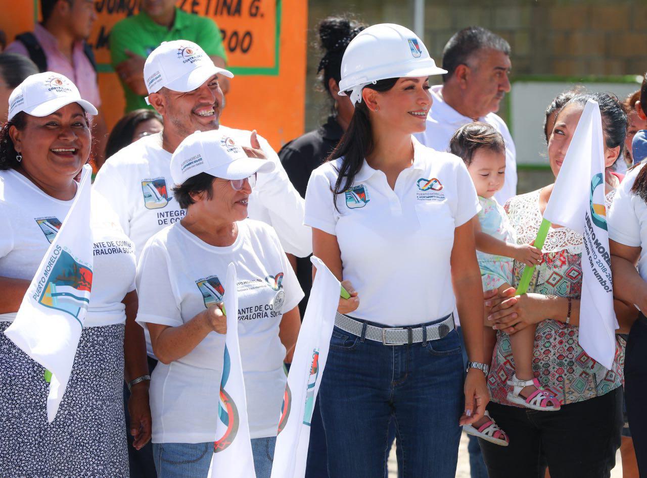 Laura Fernández da banderazo de inicio de construcción y mejoramiento de pozos de absorción