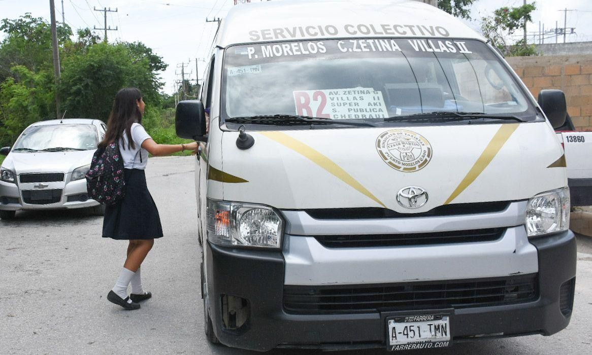 PUERTO MORELOS | Extienden rutas de transporte para beneficiar a 400 estudiantes