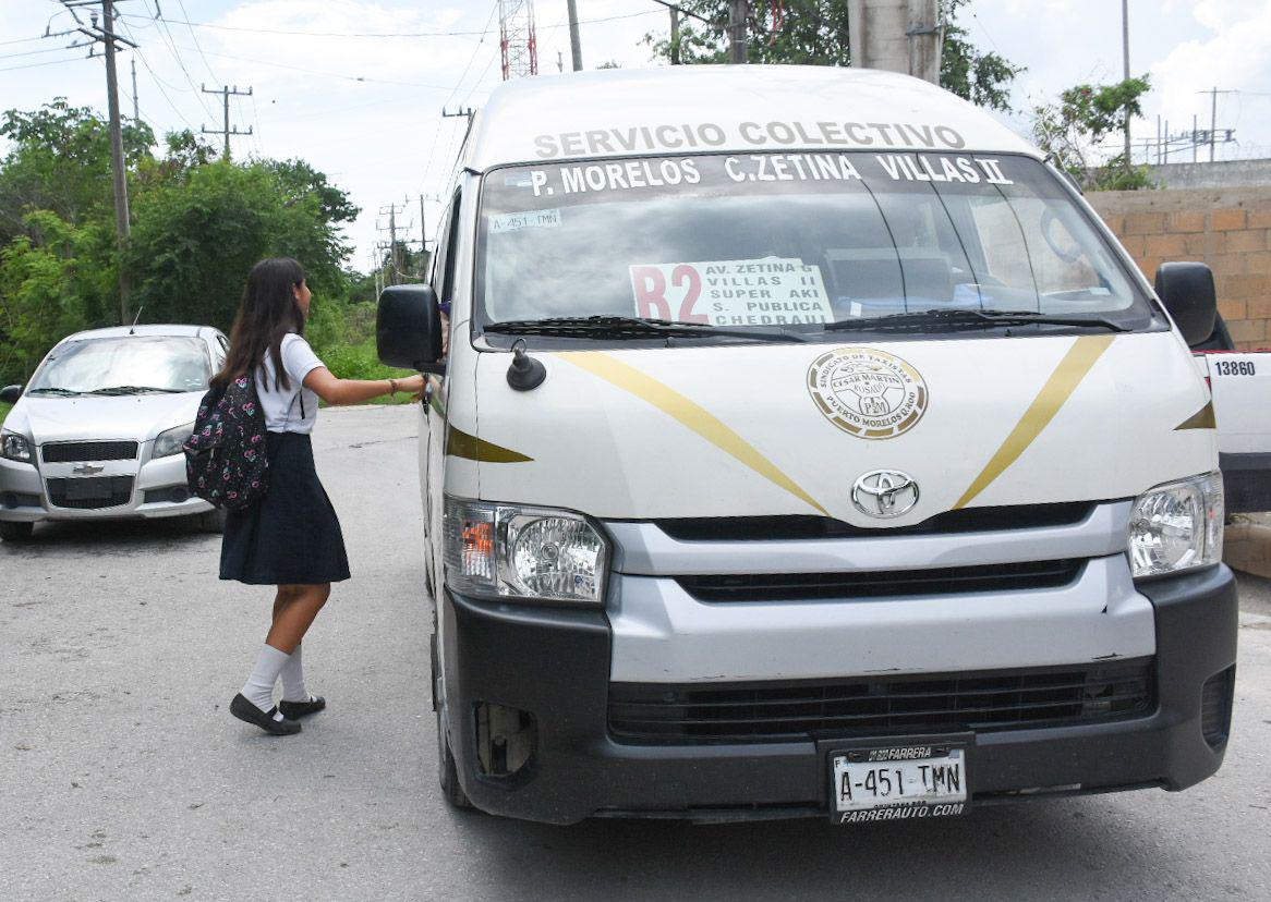 PUERTO MORELOS | Extienden rutas de transporte para beneficiar a 400 estudiantes