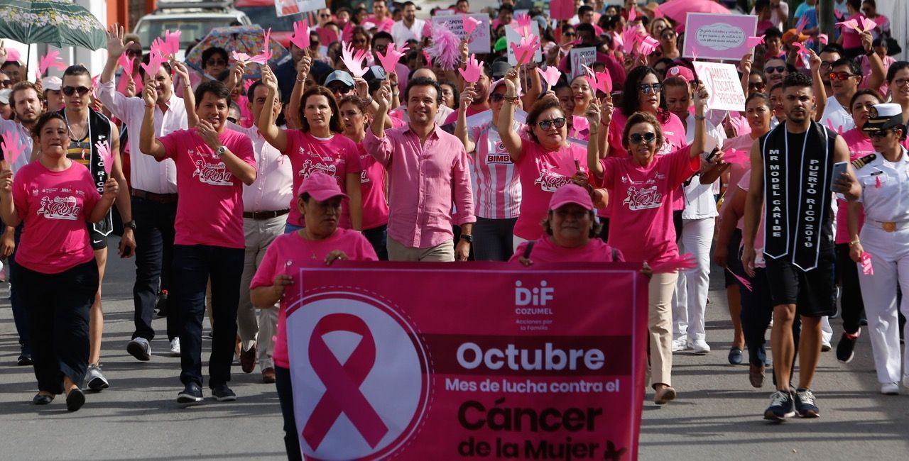 Con “Caminata Rosa”, promueve Pedro Joaquín cultura de prevención y detección oportuna de cáncer de mama