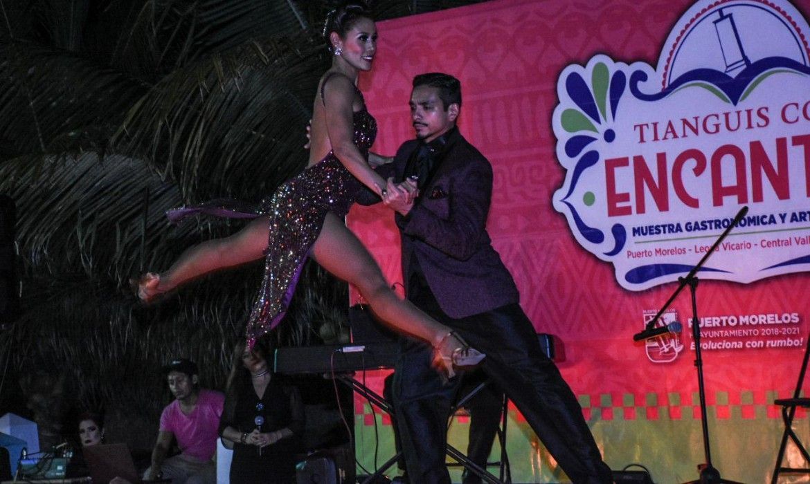 Engalana festival internacional de tango el “Tianguis con encanto” en Puerto Morelos
