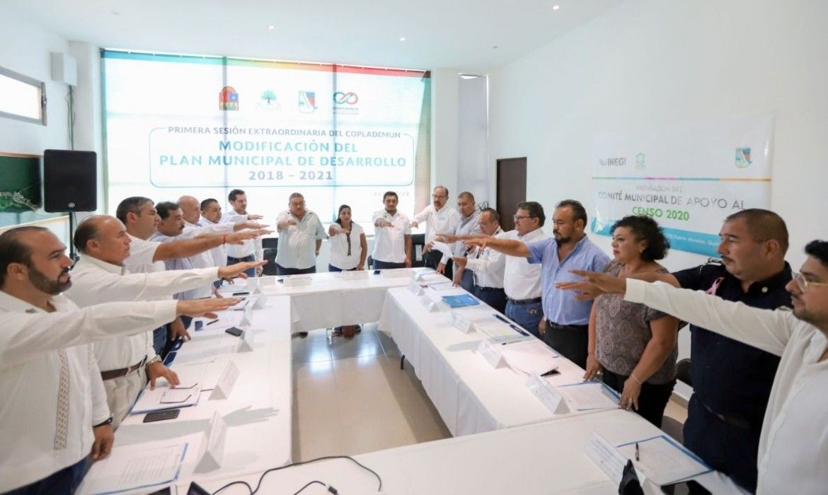 Instala Puerto Morelos Comité Municipal de apoyo al censo 2020