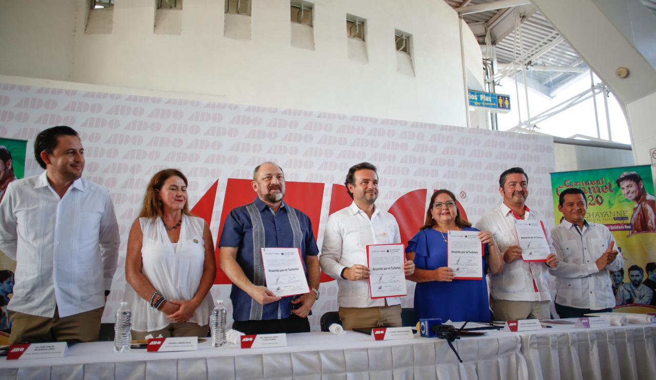 Acuerda Pedro Joaquín con Grupo ADO acciones para fortalecer la promoción y liderazgo turístico de Cozumel