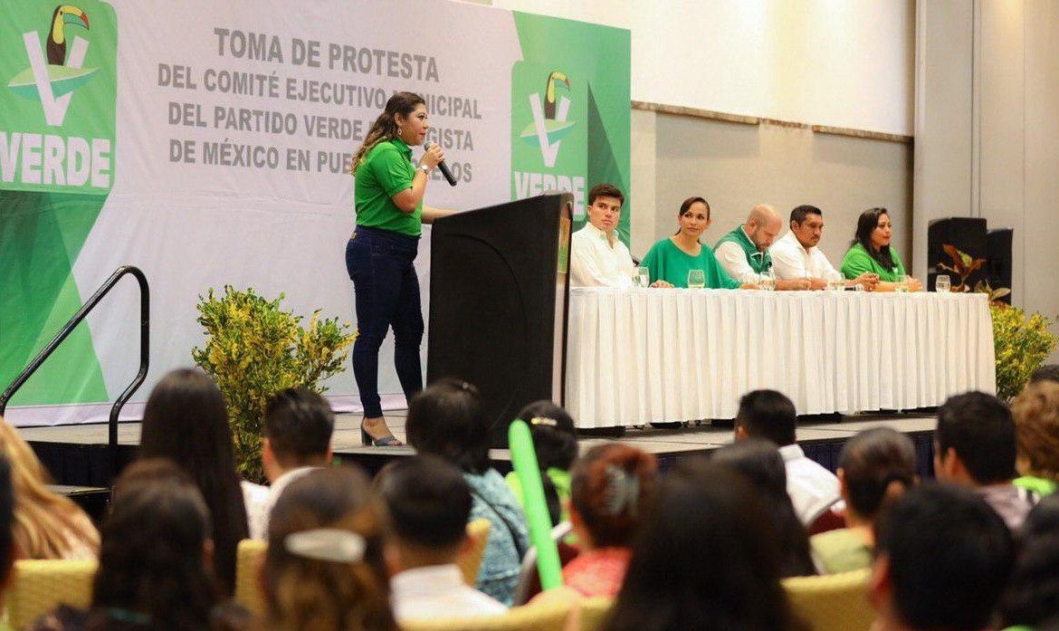 Rinde protesta nueva dirigencia del Verde Ecologista en Puerto Morelos encabezada por Yamili Alvarado