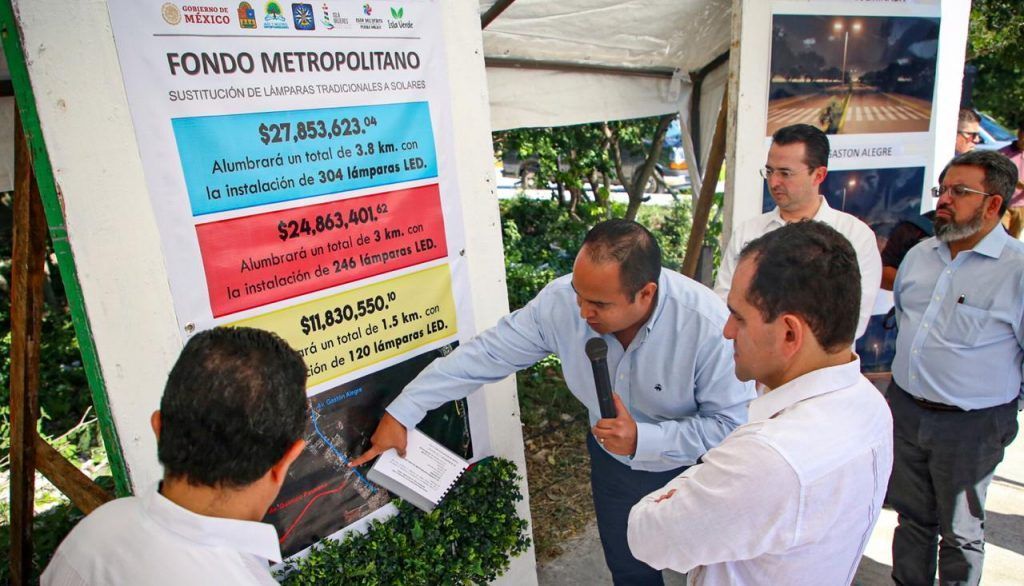 Sustituyen lámparas tradicionales por solares en zona continental de Isla Mujeres