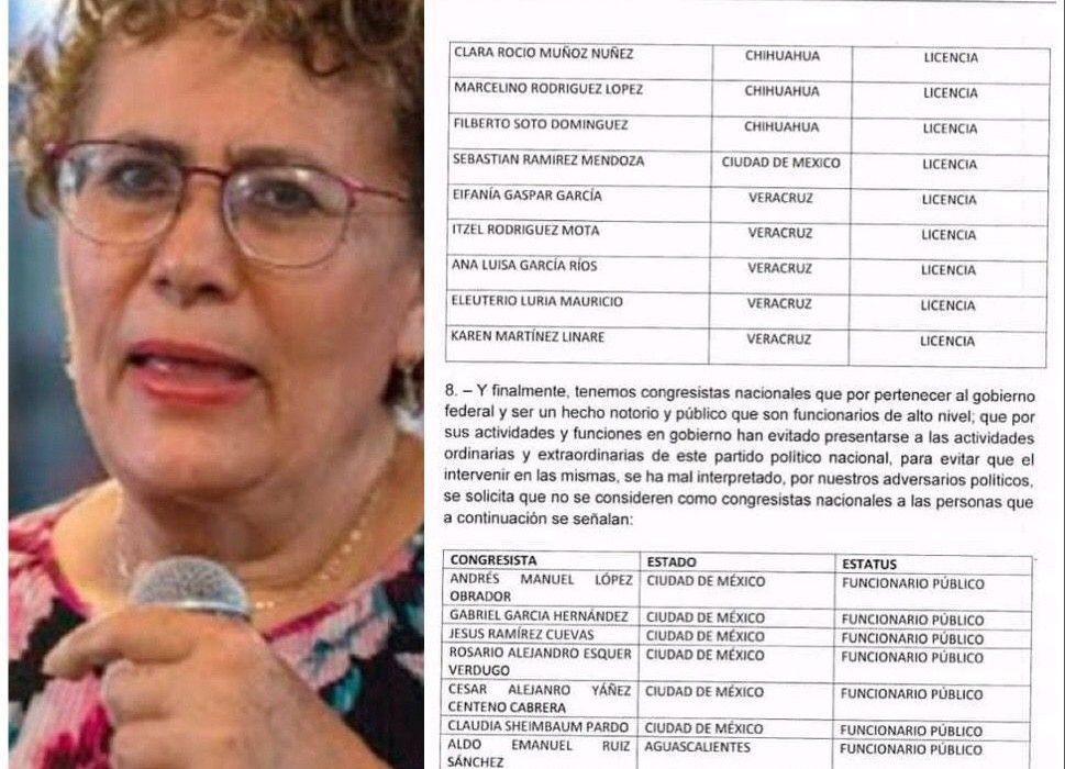 Este es el documento que prueba que Bertha Luján quiso sacar a AMLO del Congreso Nacional de MORENA