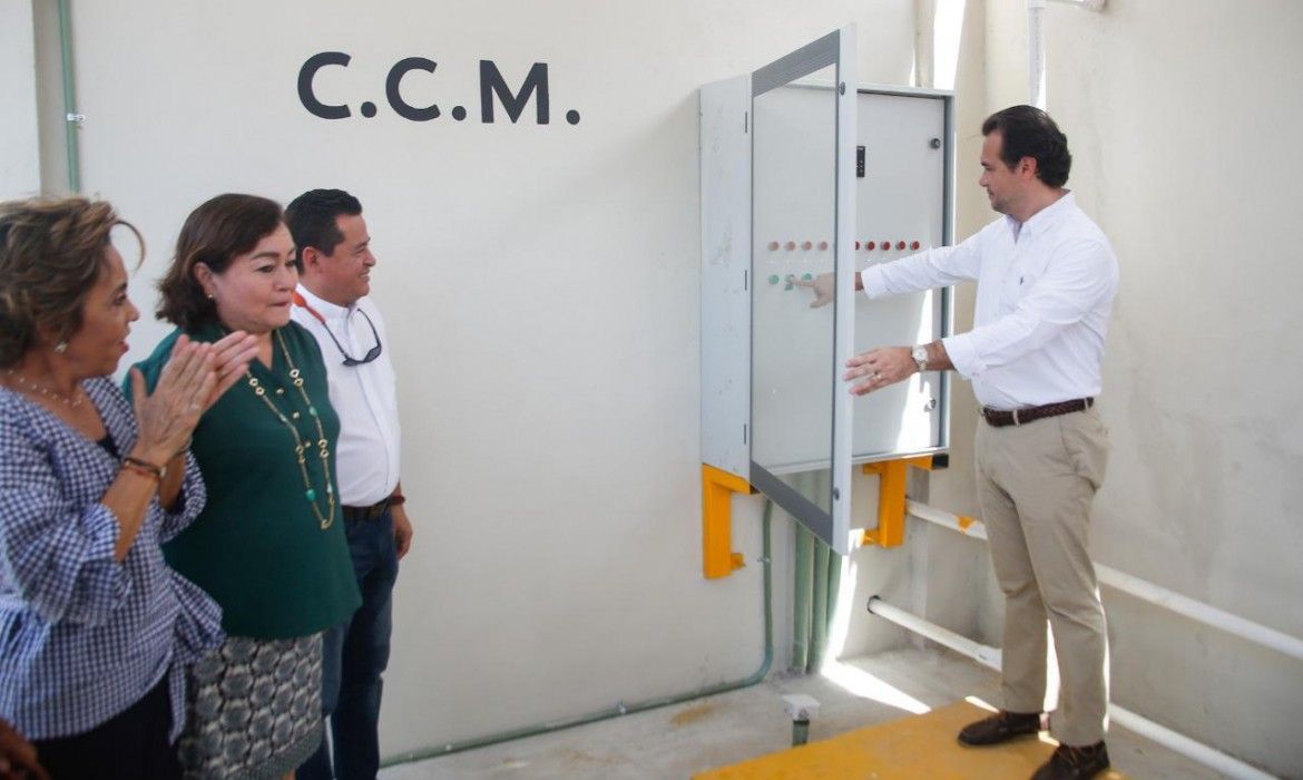 Inaugura Pedro Joaquín planta de saneamiento de aguas negras en el Rastro Municipal