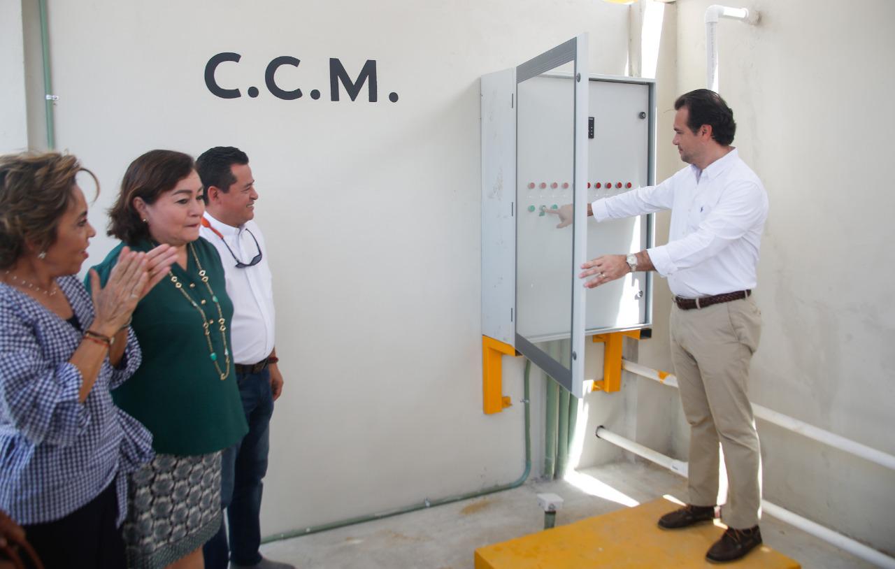Inaugura Pedro Joaquín planta de saneamiento de aguas negras en el Rastro Municipal