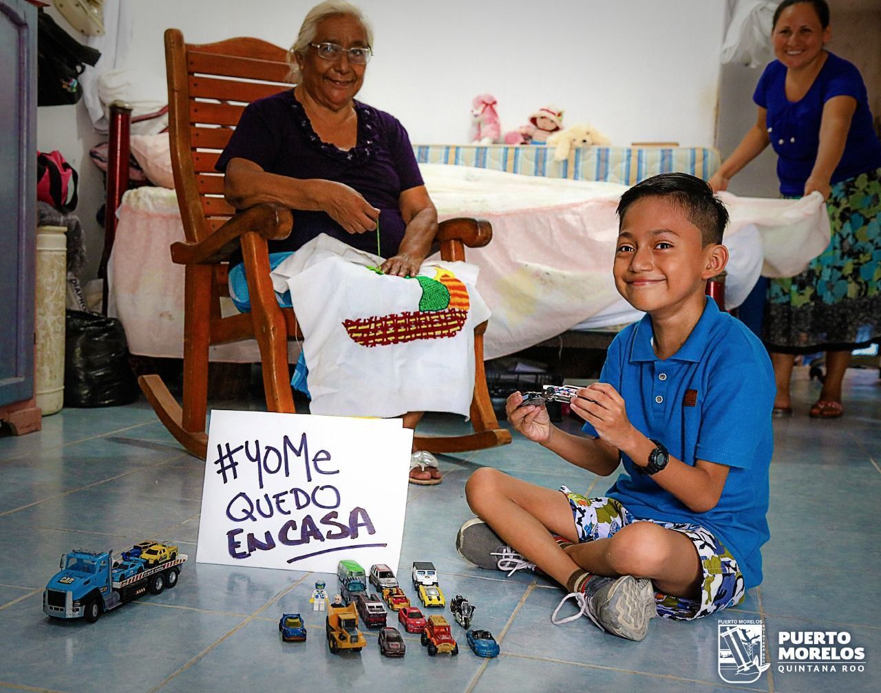 Gobierno de Puerto Morelos emprende campaña #Yo me quedo en casa
