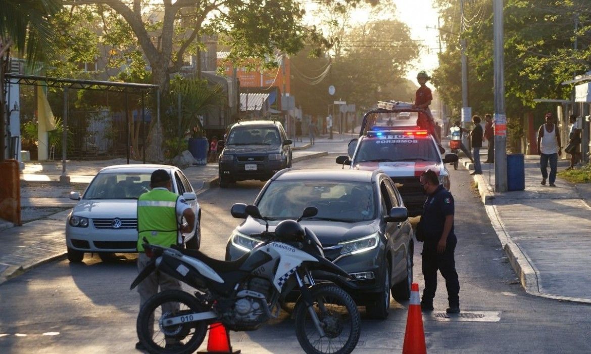Cumple Puerto Morelos medidas más estrictas para reducir la movilidad ante Covid 19