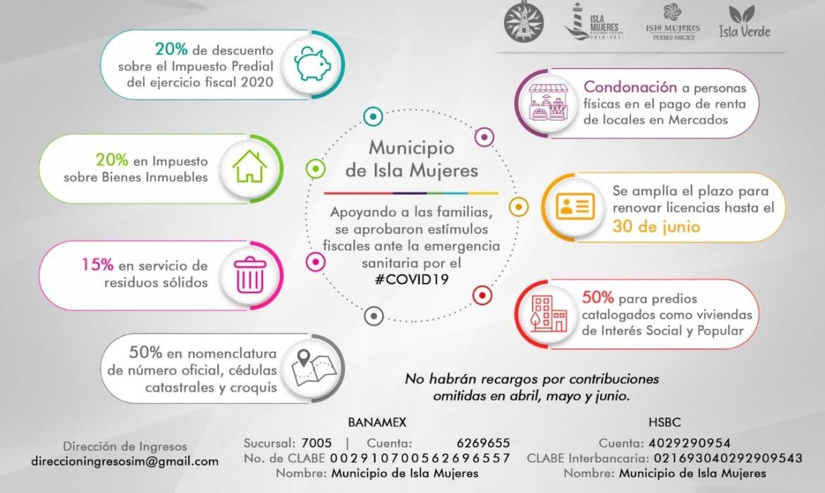 Continúan descuentos fiscales en Isla Mujeres