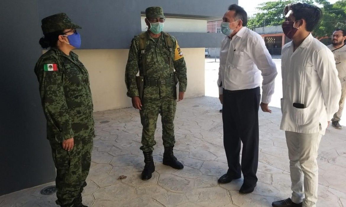 Recorre senador Pech hospital que habilita SEDENA para atender casos de coronavirus
