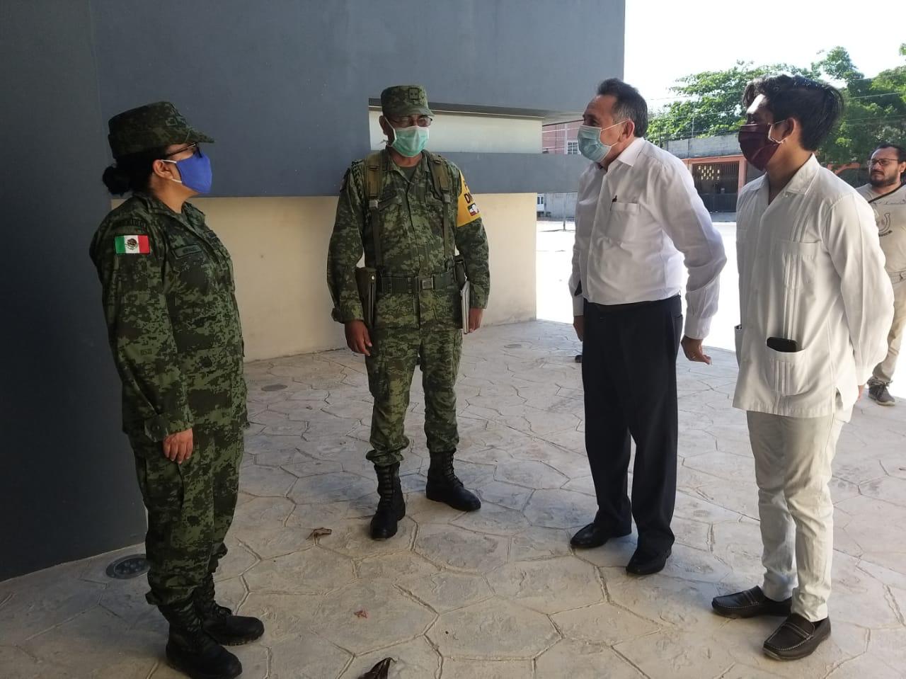 Recorre senador Pech hospital que habilita SEDENA para atender casos de coronavirus