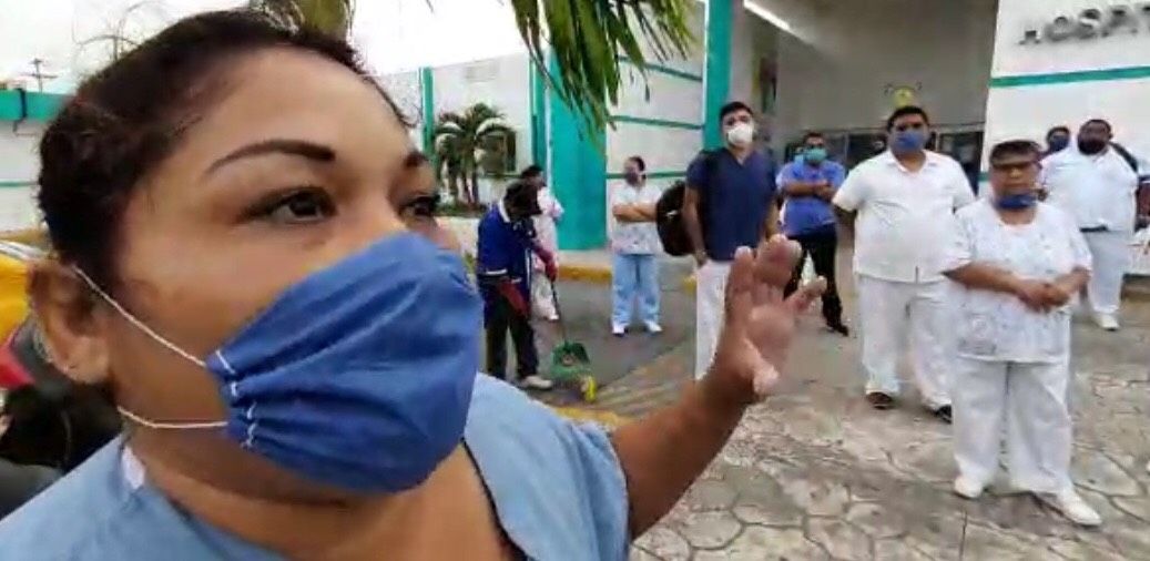 Se inconforma personal del ISSSTE y del Hospital General de Chetumal; requieren material para enfrentar Covid 19
