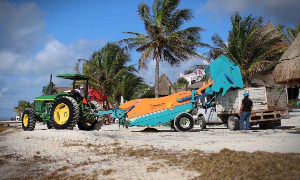 Traspasa Quintana Roo millonaria inversión a Gobierno Federal para atender recale de sargazo