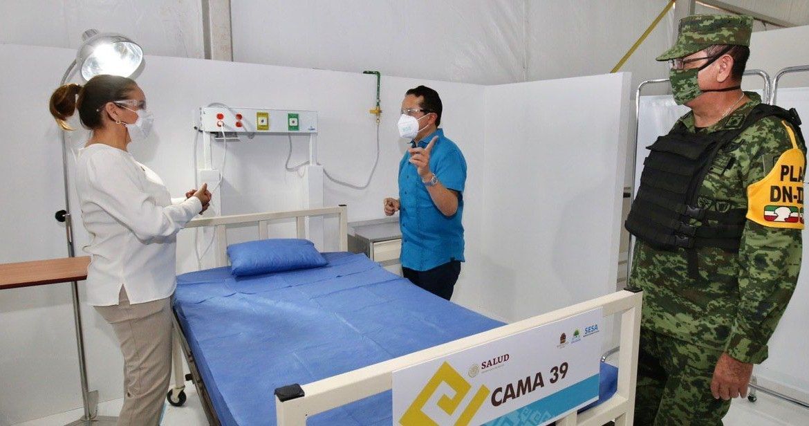 70 casos de Covid y 20 defunciones en QR; baja ocupación hospitalaria en municipios