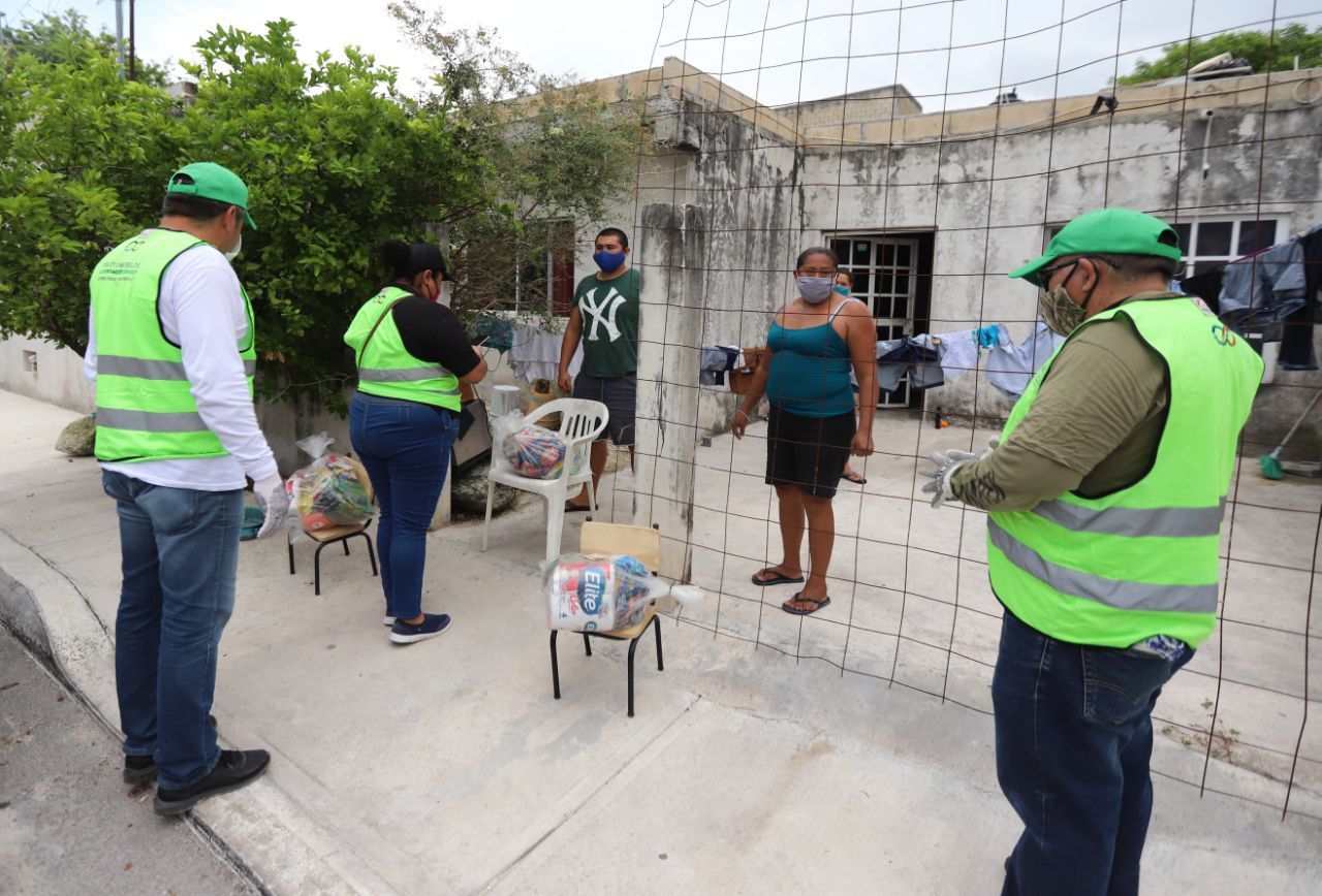 Inicia Gobierno de Laura Fernández nueva entrega de apoyo alimentario en cabecera municipal de Puerto Morelos