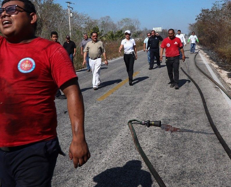 Atendió gobierno de Puerto Morelos 17 incendios de abril a la fecha